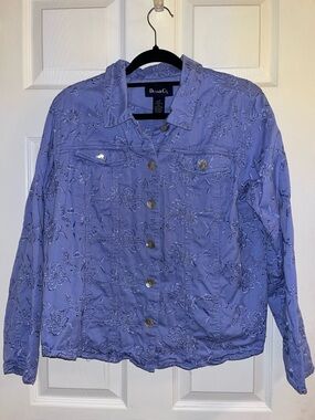 Denim&Co Embroidered Top